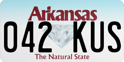 AR license plate 042KUS