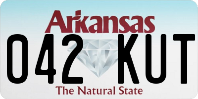 AR license plate 042KUT