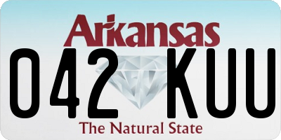 AR license plate 042KUU