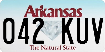 AR license plate 042KUV