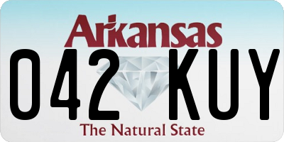 AR license plate 042KUY