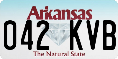 AR license plate 042KVB