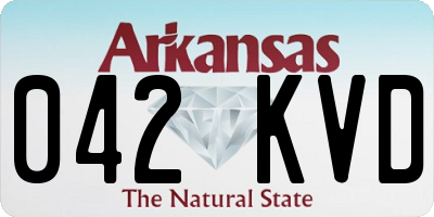 AR license plate 042KVD