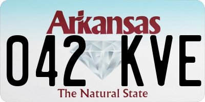 AR license plate 042KVE