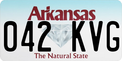 AR license plate 042KVG