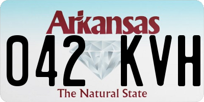 AR license plate 042KVH