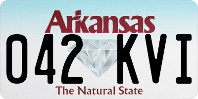 AR license plate 042KVI