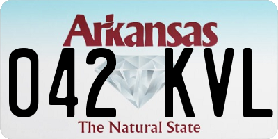 AR license plate 042KVL