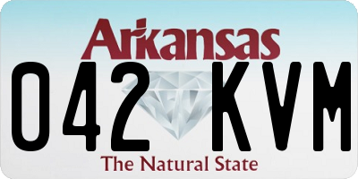 AR license plate 042KVM