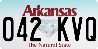 AR license plate 042KVQ