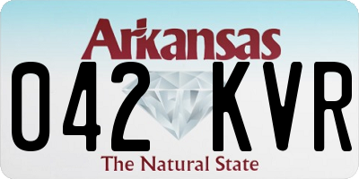 AR license plate 042KVR