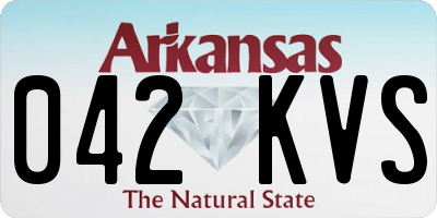 AR license plate 042KVS