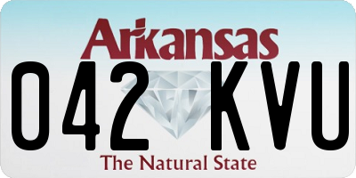 AR license plate 042KVU