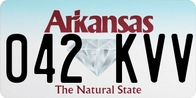 AR license plate 042KVV