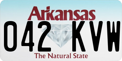 AR license plate 042KVW