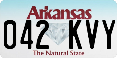 AR license plate 042KVY