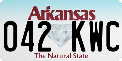 AR license plate 042KWC