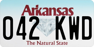 AR license plate 042KWD