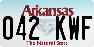 AR license plate 042KWF