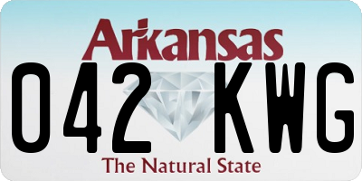AR license plate 042KWG