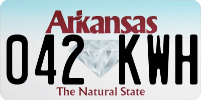 AR license plate 042KWH