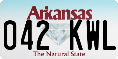AR license plate 042KWL