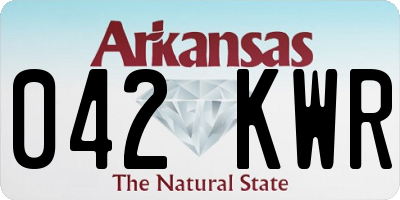 AR license plate 042KWR