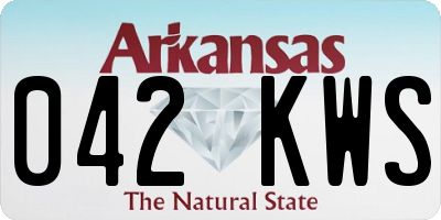 AR license plate 042KWS