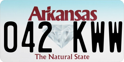 AR license plate 042KWW