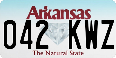 AR license plate 042KWZ
