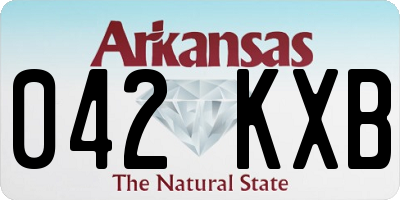 AR license plate 042KXB