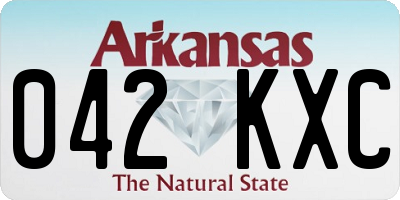 AR license plate 042KXC