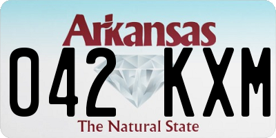 AR license plate 042KXM