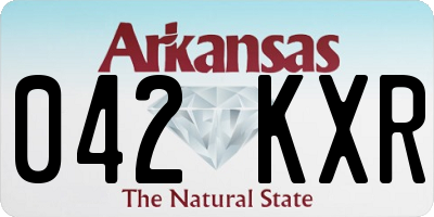 AR license plate 042KXR