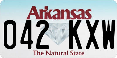 AR license plate 042KXW