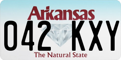 AR license plate 042KXY