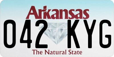 AR license plate 042KYG
