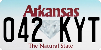 AR license plate 042KYT
