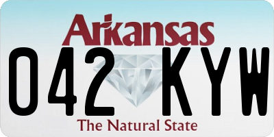 AR license plate 042KYW
