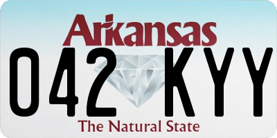 AR license plate 042KYY