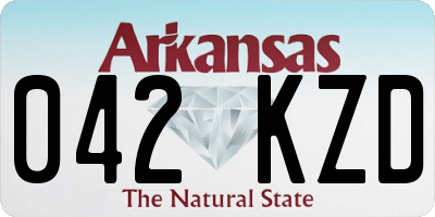 AR license plate 042KZD
