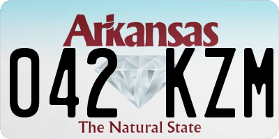AR license plate 042KZM