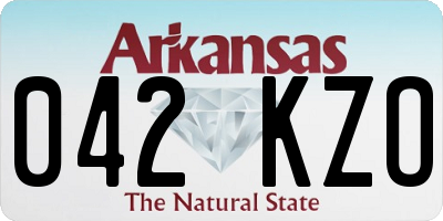 AR license plate 042KZO