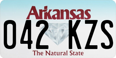 AR license plate 042KZS