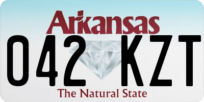 AR license plate 042KZT
