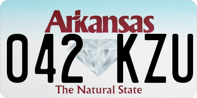 AR license plate 042KZU