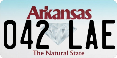 AR license plate 042LAE