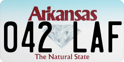 AR license plate 042LAF