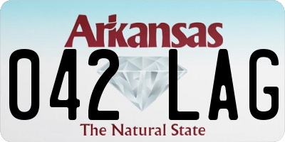 AR license plate 042LAG