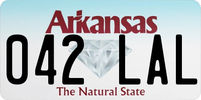 AR license plate 042LAL